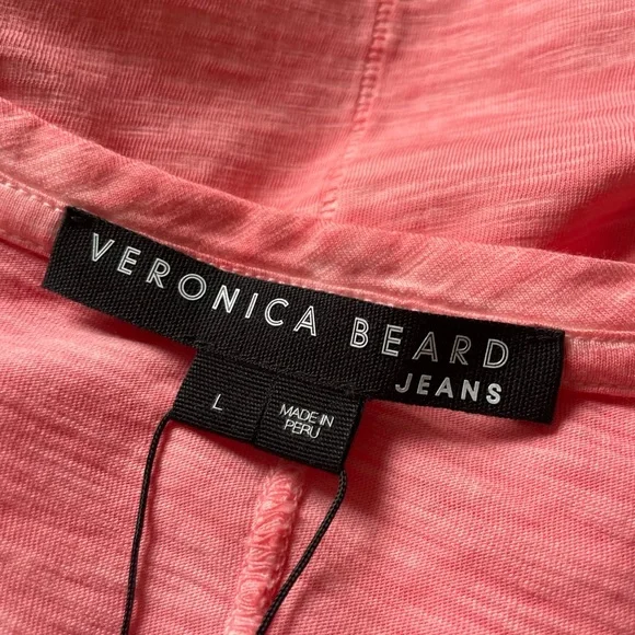 VERONICA BEARD AKEELA PEONY TEE SHIRT SIZE LARGE